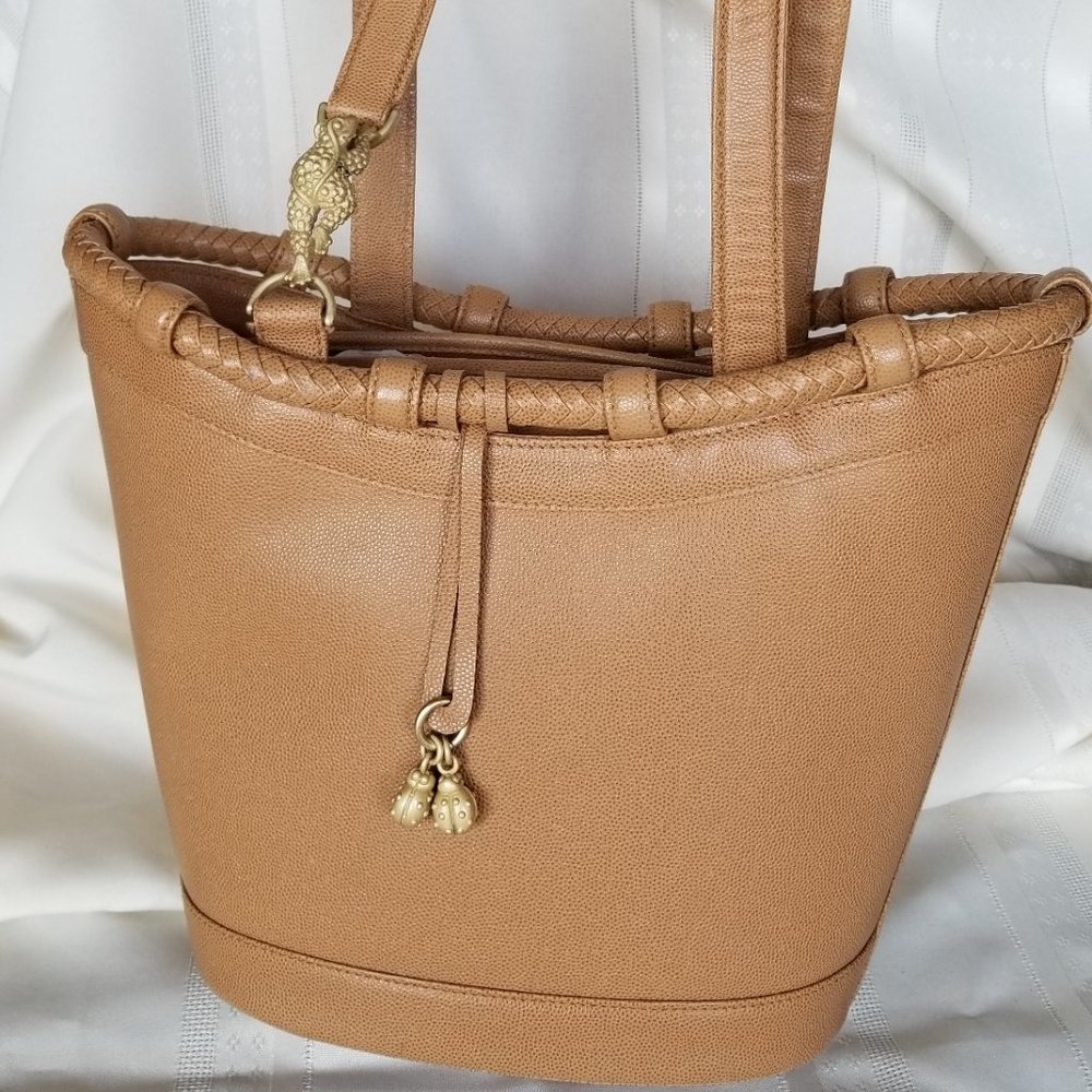 Barry Kieselstein-Cord Leather Bucket Bag